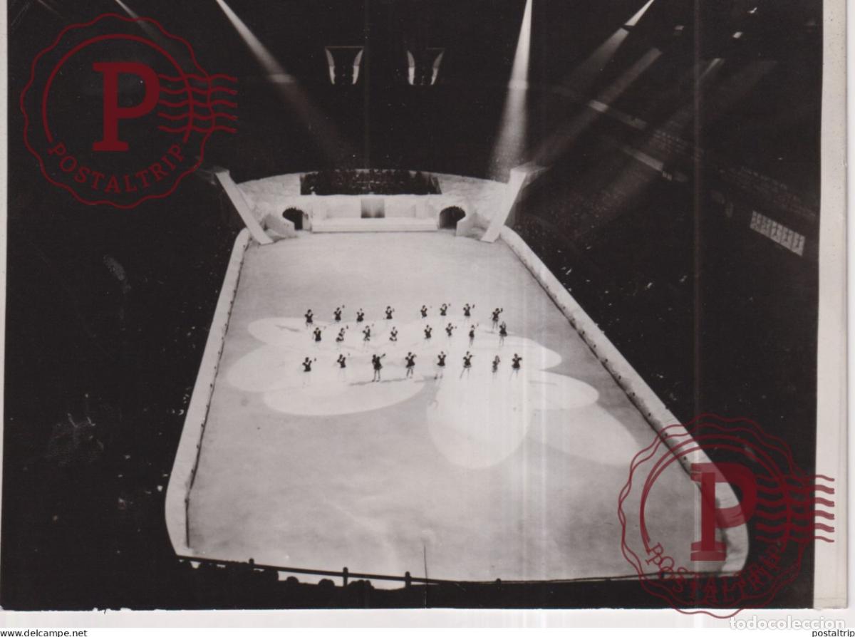 Fotografia antica: MADISON SQUARE GARDEN NEW YORK USA SONIA HENIE 18*13CM PATINAJE KUNSTSCHAATSEN patinage artistique f