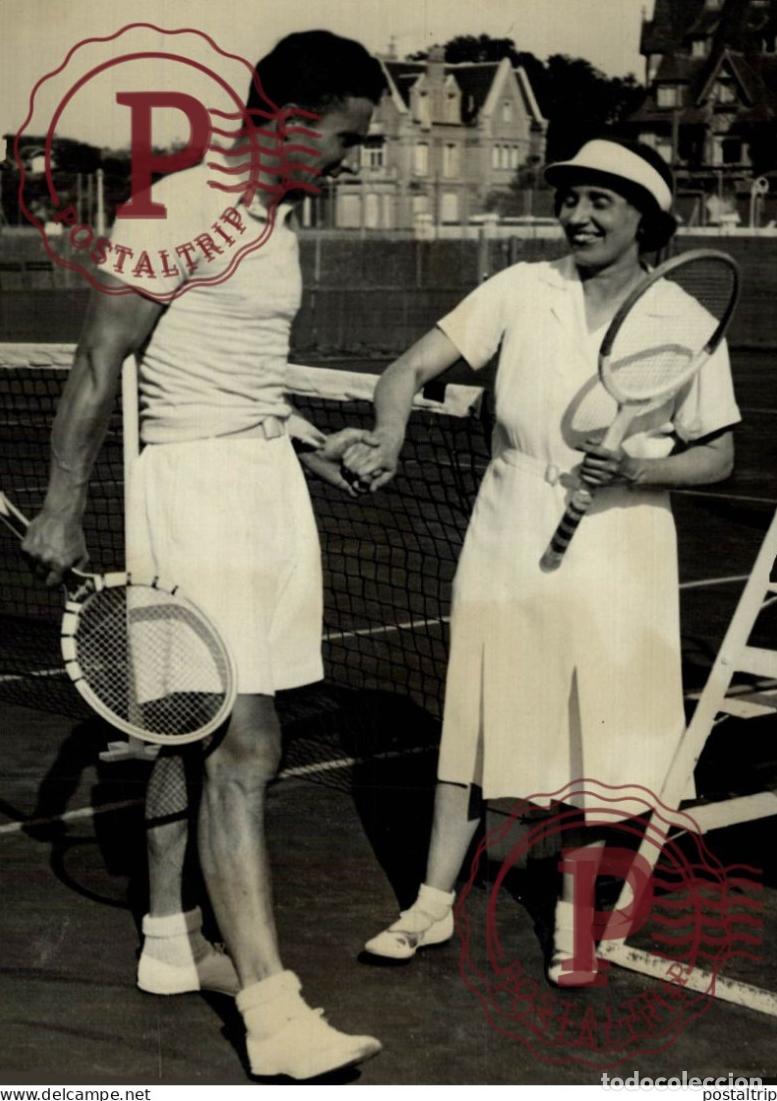 Fotograf&iacute;a antigua: THELMA CAZALET BEAUMONT 1939 18*13CM TENNIS
