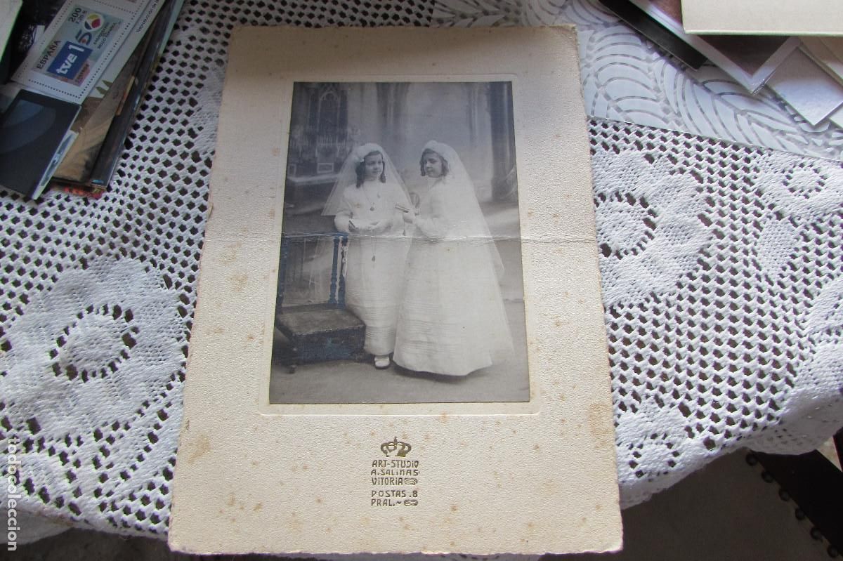 Fotograf&iacute;a antigua: FOTO COMUNION ART-STUDIO A SALINAS VITORIA