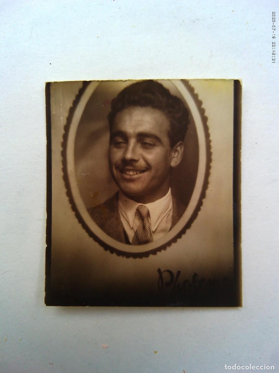 Fotograf&iacute;a antigua: FOTOMATON DE SE&Ntilde;OR CON BIGOTITO . DE PHOTOMATON , A&Ntilde;OS 40