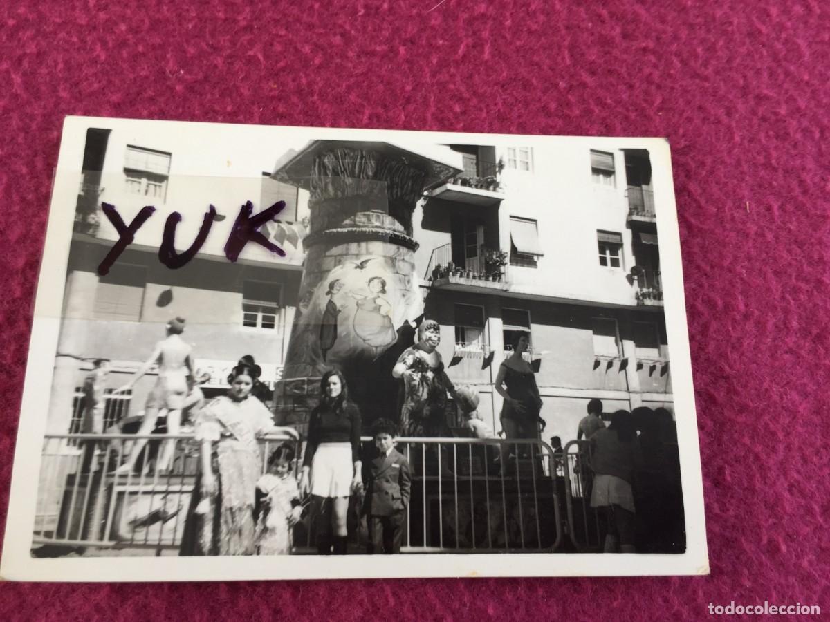 Fotograf&iacute;a antigua: ANTIGUA FOTO FOTOGRAFIA DE FALLA A&Ntilde;OS 70 A DESCUBRIR - FALLAS VALENCIA