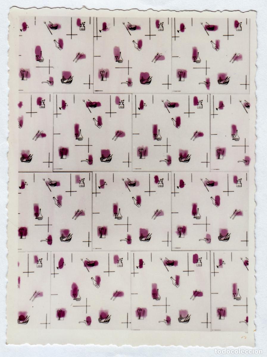 Fotograf&iacute;a antigua: Curiosa foto. Muestras menaje cocina. Jos&eacute; Ara, Val&egrave;ncia. A&ntilde;os 50 pc