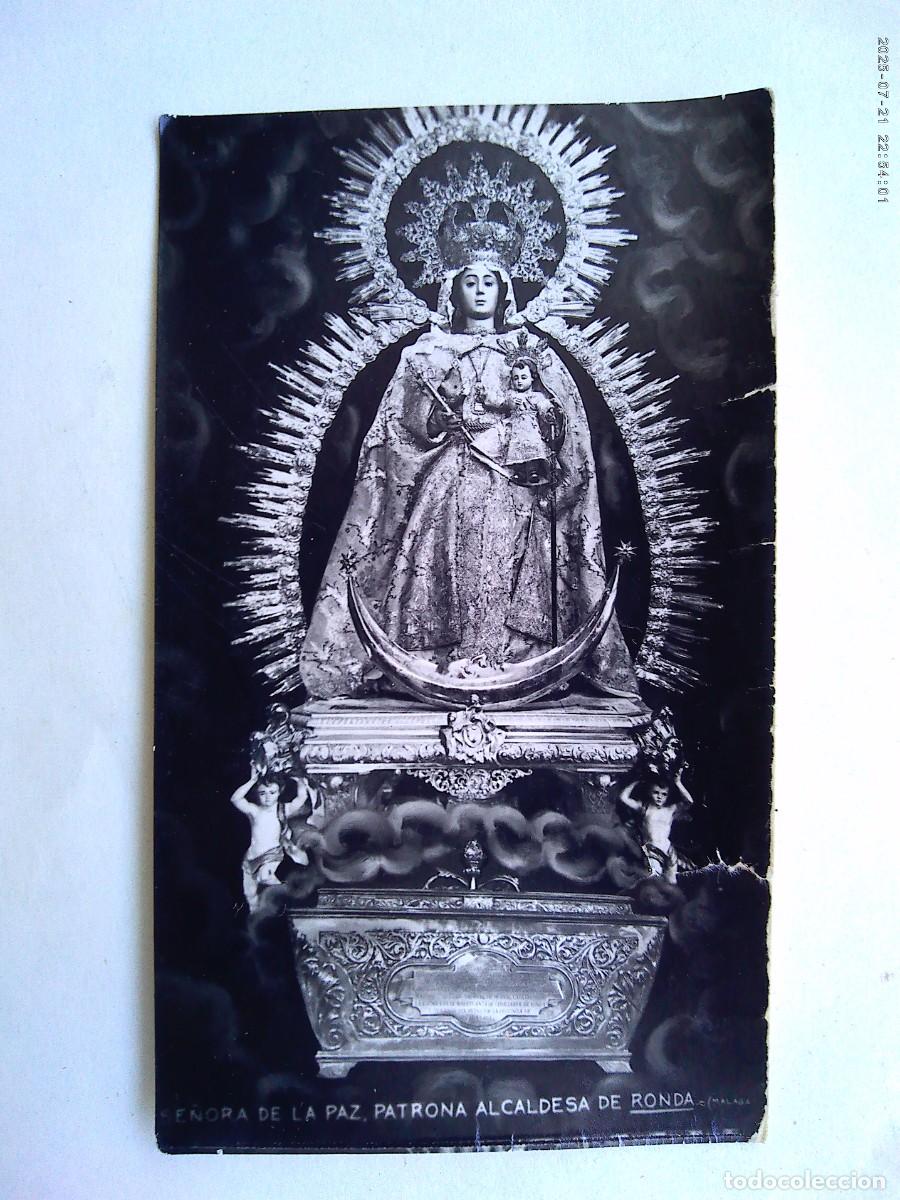 Fotograf&iacute;a antigua: FOTO DE NTRA- SE&Ntilde;ORA DE LA PAZ , PATRONA ALCALDESA DE RONDA ( MALAGA )