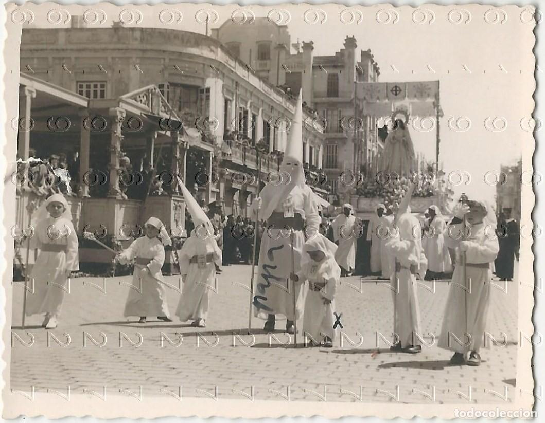 Fotografia antica: MELILLA SEMANA SANTA FOTOGRAFIA ANTIGUA UNICA MANUEL CHOCLAN BARRERA 9x6 M29