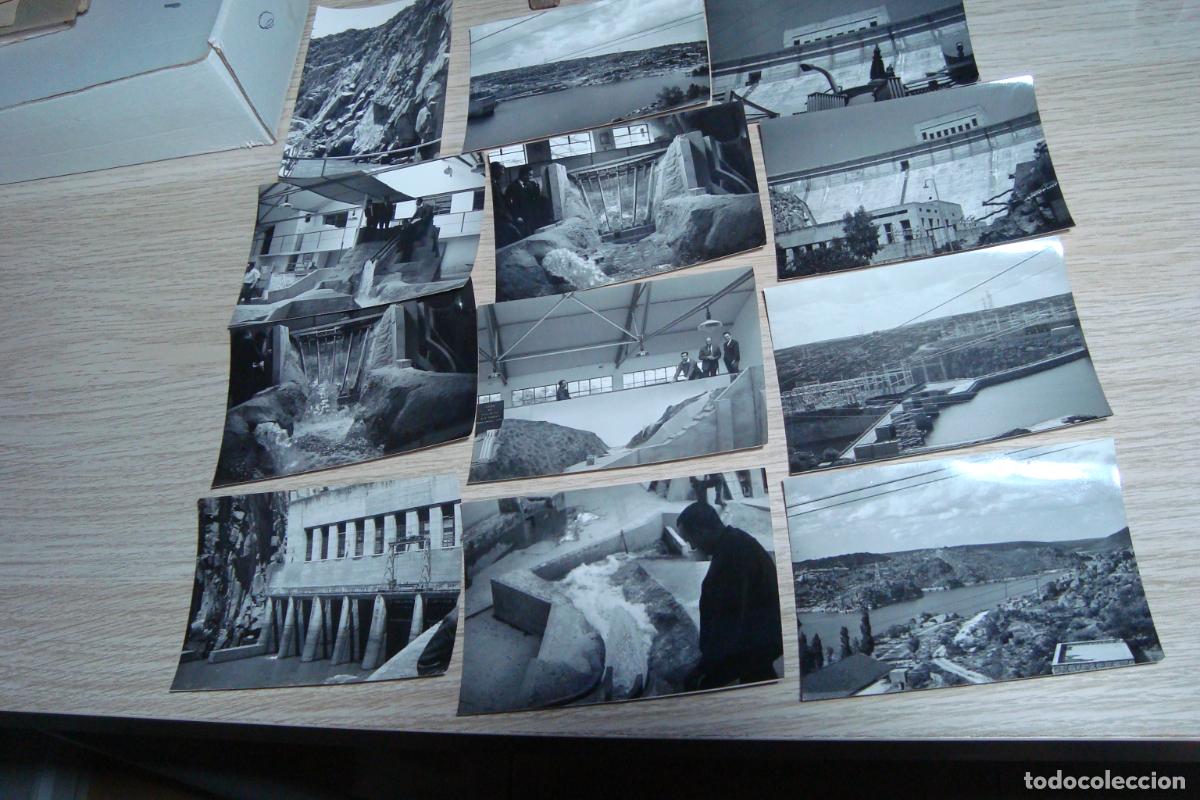 Fotograf&iacute;a antigua: ANTIGUO CONJUNTO 12 FOTOGRAFIAS PRESA Y LABORATORIO HIDRAULICO RICOBAYO ZAMORA A&Ntilde;OS 60.