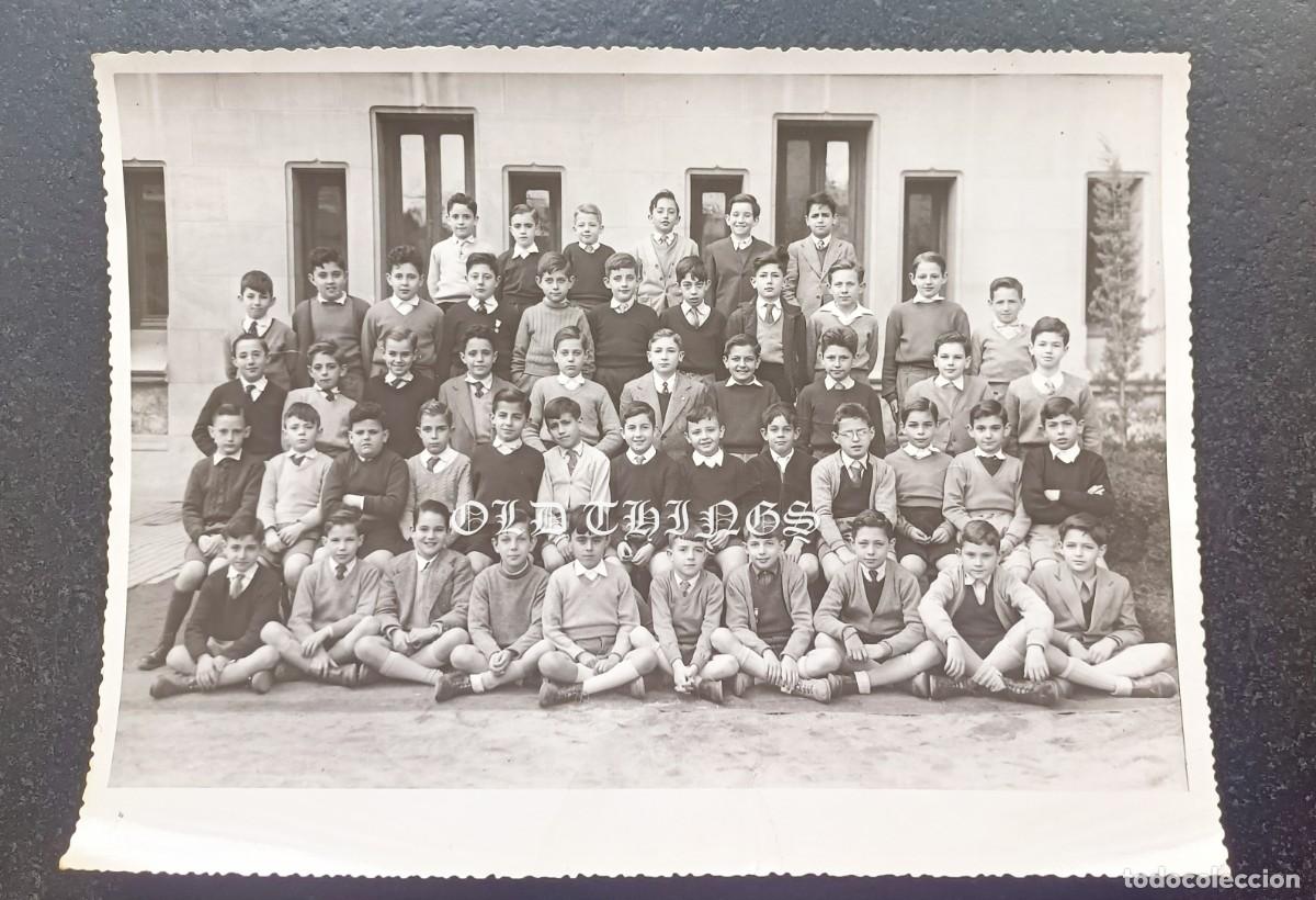 Fotografia antiga: FOTOGRAFIA DEL COLEGIO DE NUESTRA SE&Ntilde;ORA DEL PILAR, MADRID, ALUMNOS DE 1952, FOTO J. BERINGOLA, MIDE