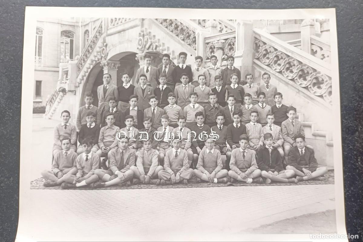 Fotograf&iacute;a antigua: FOTOGRAFIA DEL COLEGIO DE NUESTRA SE&Ntilde;ORA DEL PILAR, MADRID, ALUMNOS DE 1955, FOTO J. BERINGOLA, MIDE