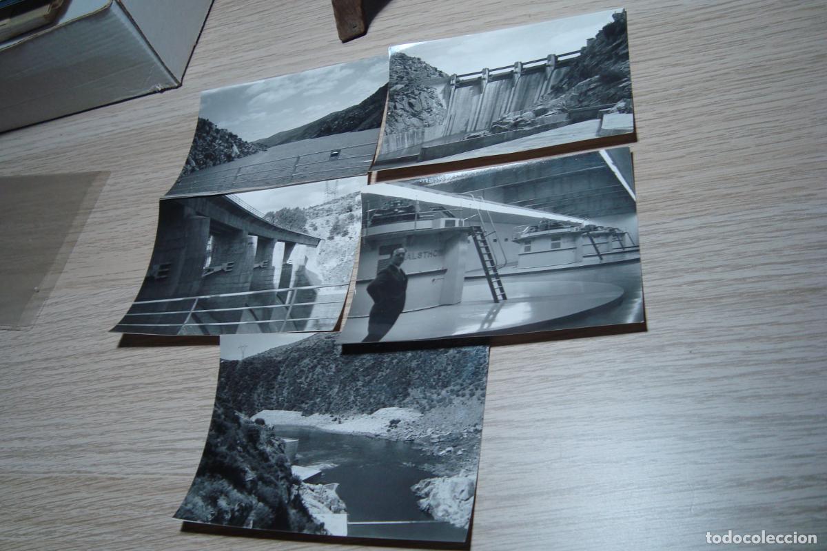 Fotograf&iacute;a antigua: ANTIGUAS 5 FOTOGRAFIAS PRESA EMBALSE SAUCELLE SALAMANCA A&Ntilde;OS 60.