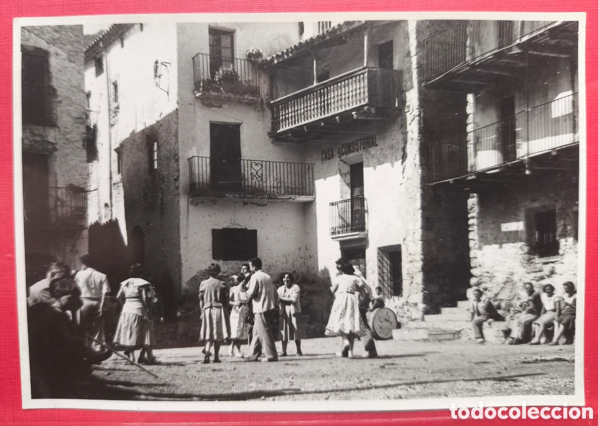 Fotograf&iacute;a antigua: CASA CONSISTORIAL PLAZA FOTOGRAF&Iacute;A ANIMADA FOT&Oacute;GRAFO MASANA MANRESA C. 1955