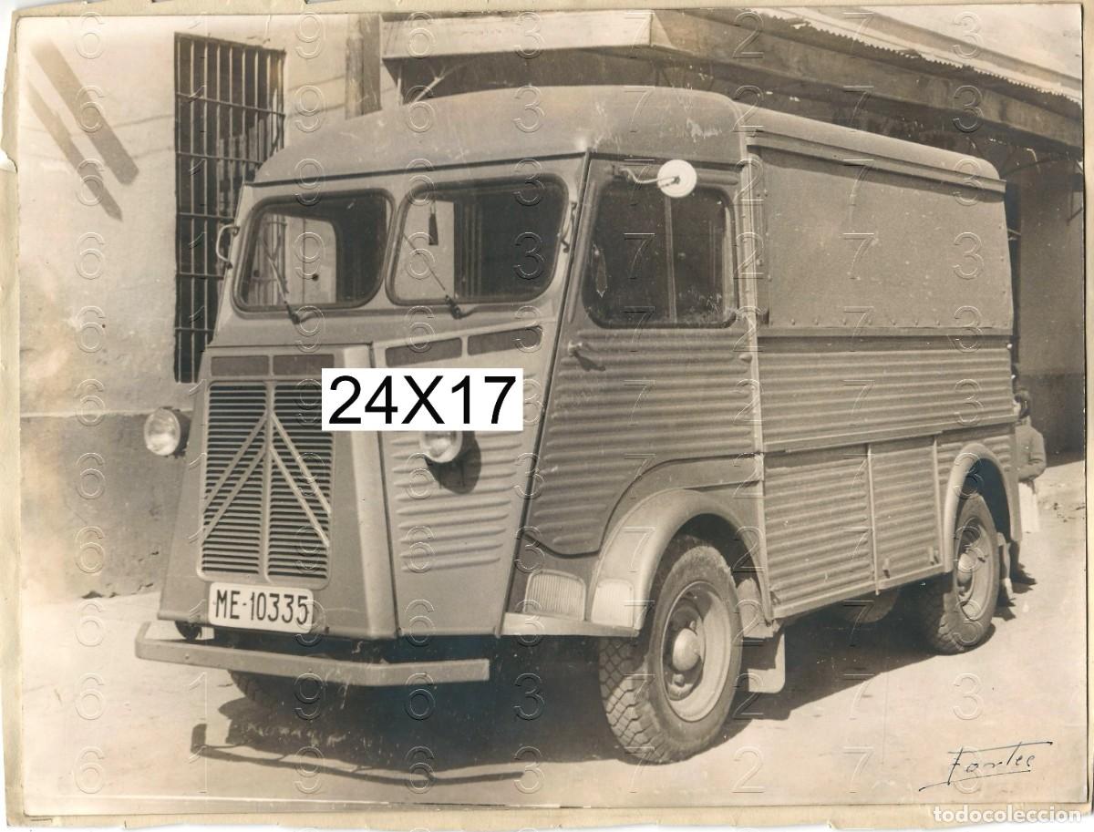 Alte Fotografie: 24X17 MELILLA CITROEN H FORTES FOTOGRAFO FIRMADA FOTOGRAFIA FAMILIA MANUEL CHOCLAN BARRERA M27