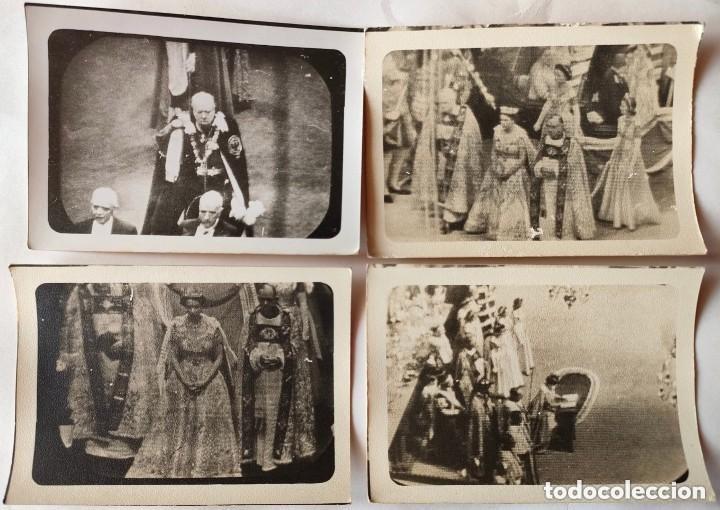 Fotograf&iacute;a antigua: 21 Fotograf&iacute;as Originales de &eacute;poca 1953 Coronaci&oacute;n Reina Isabel II de Inglaterra y Churchill BBC Tv