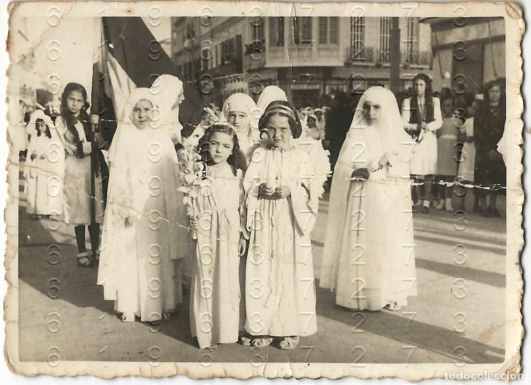 Alte Fotografie: 1938 MELILLA FOTOGRAFIA MUY ANTIGUA 9X6 FAMILIA CHOCLAN CALAHORRO B42