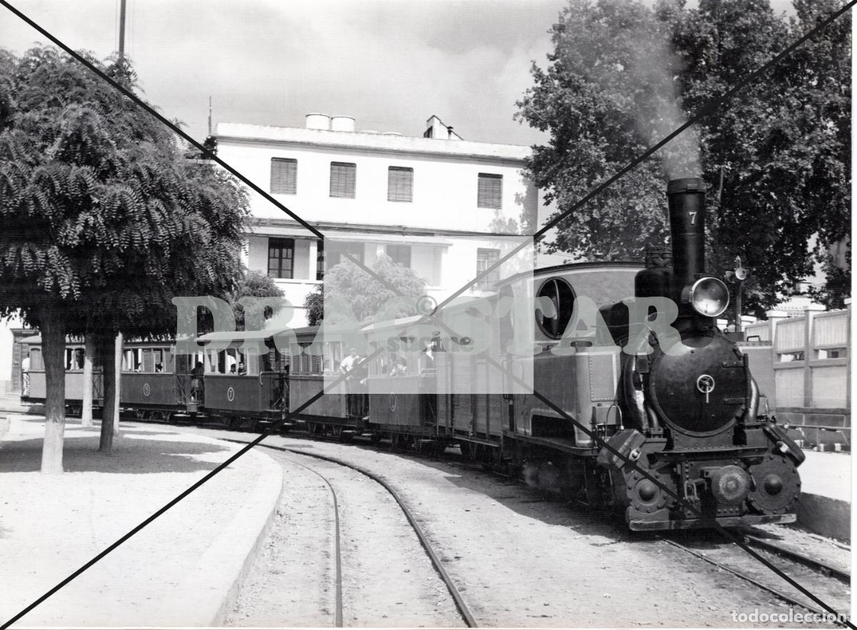 Fotograf&iacute;a antigua: ANTIGUA FOTOGRAFIA ORIGINAL LA PANDEROLA EN LA ESTACI&Oacute;N HOY PLAZA J. BORRULL CASTELL&Oacute;N TAMA&Ntilde;O 18X24