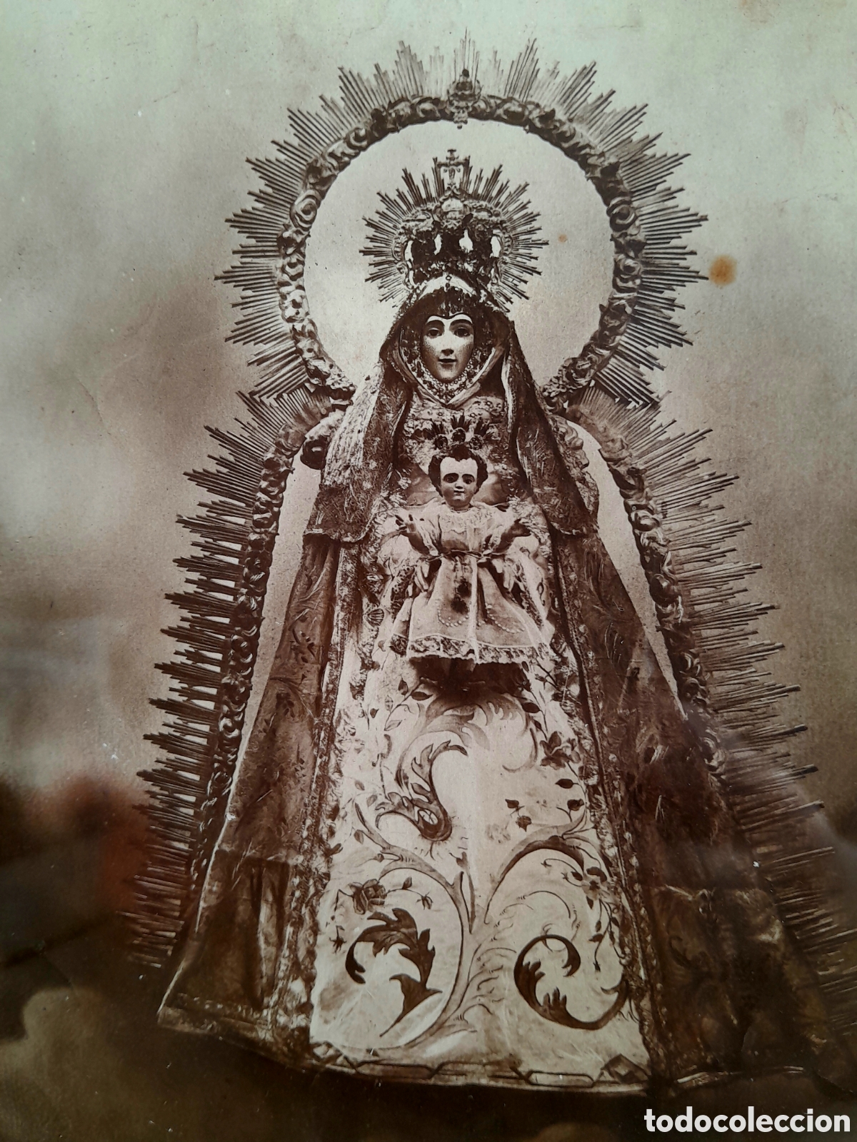 Alte Fotografie: Antigua Fotograf&iacute;a Ntra. SE&Ntilde;ORA del AGUILA. Patrona ALCAL&Aacute; de GUADAIRA. Sevilla