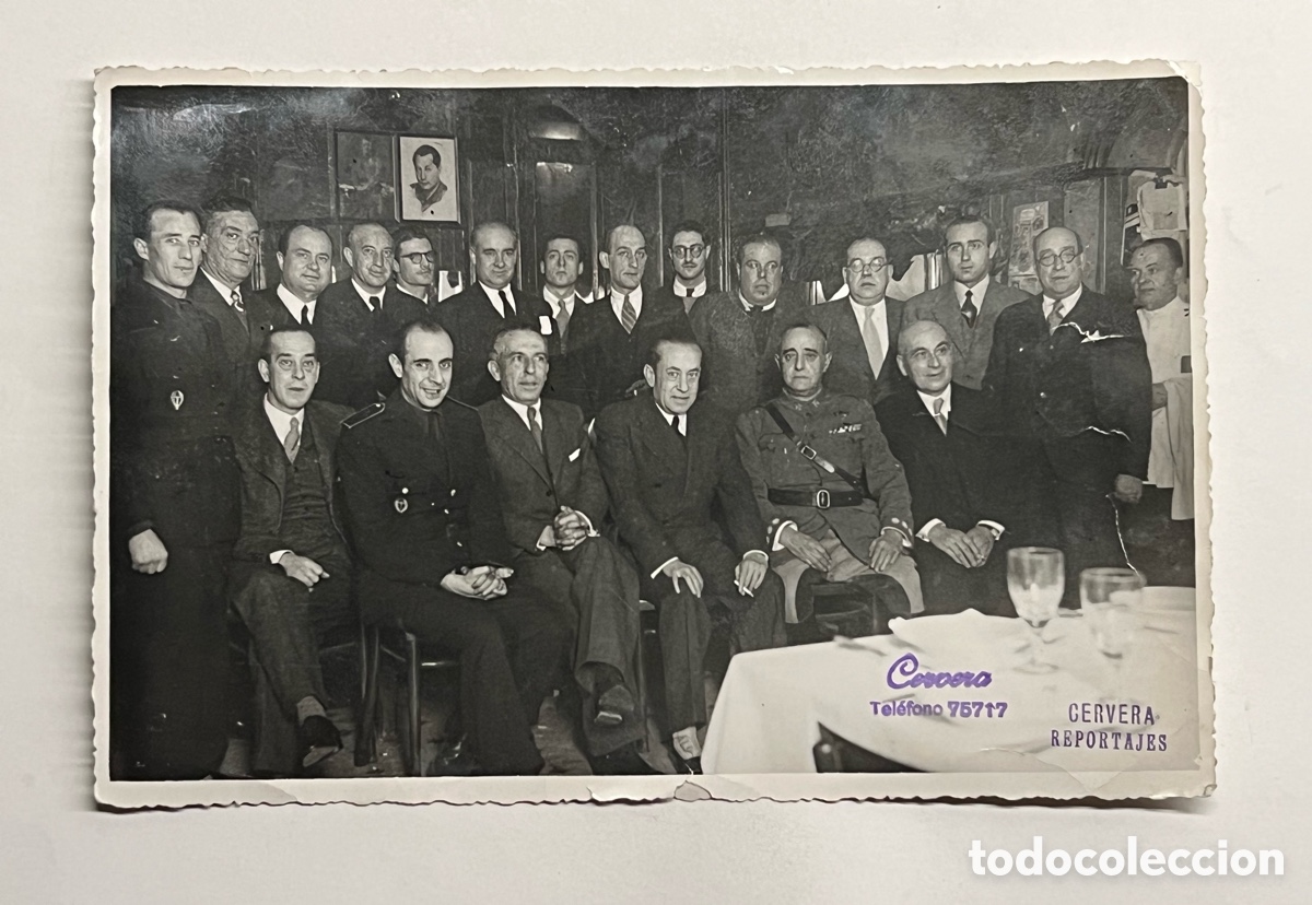 Fotografia antiga: MADRID. Fotograf&iacute;a Hist&oacute;rica.. Falangista y Miembros pol&iacute;ticos del Gobierno de Espa&ntilde;a (h.1945?)