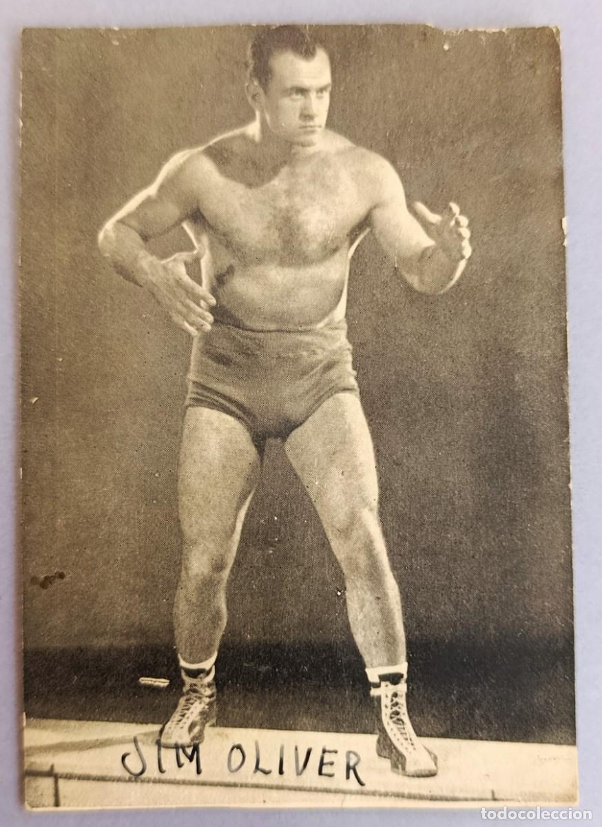 Alte Fotografie: FOTO ORIGINAL. JIM OLIVER BOXEADOR Y LUCHADOR DE CATCH. MALLORCA, A&Ntilde;OS 50.
