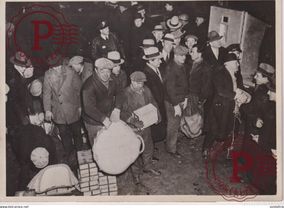 Antique Photography: LOR EUROPEEN A NEW YORK PAQUBOT BERENGARIA 1934 D OR GOLD 21*15CM MINE MINERS MINING MINES MINA