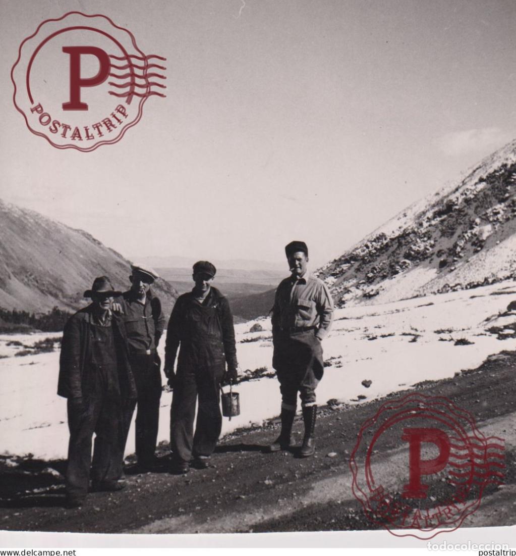 Fotograf&iacute;a antigua: LOT 3 PHOTOS GOLD ROCKY MOUNTAINS USA COL DU MOUSTIQUE DENVER LEADVILLE 12*12CM MINE MINERS MINING