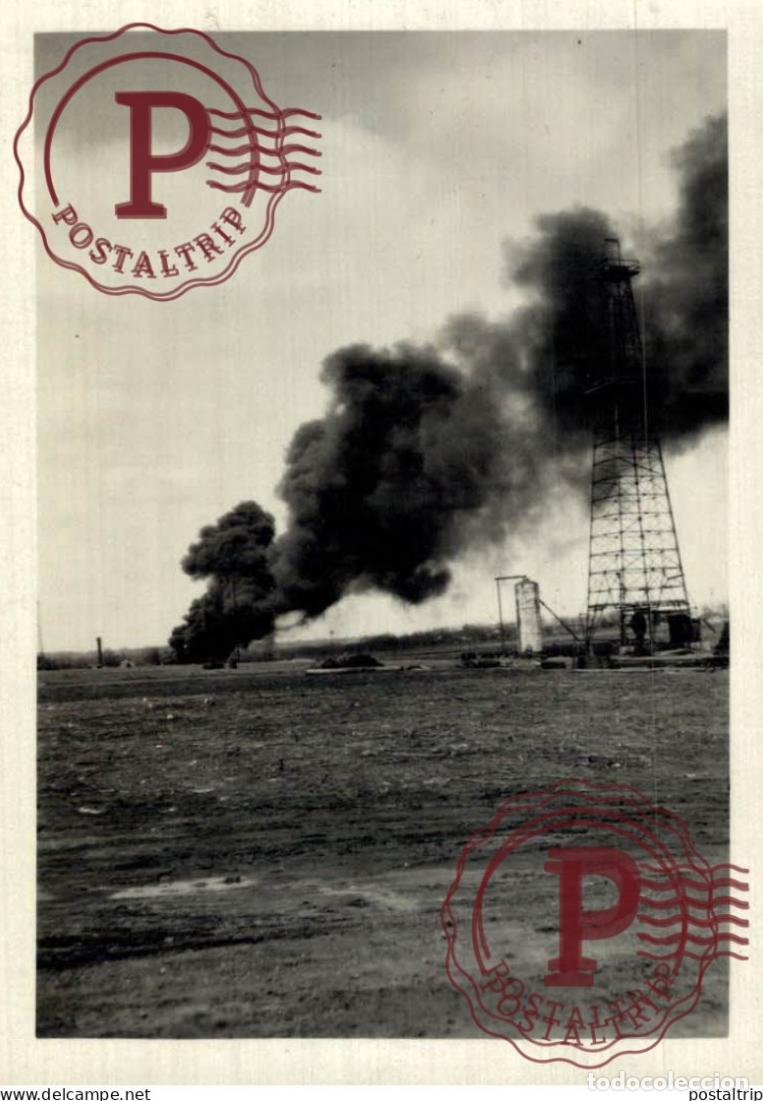 Fotografia antica: OILFIELDS USA OKLAHOMA 1929 9*6CM OIL GAS MINE MINING MINA