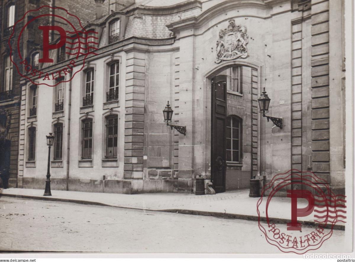 Fotografia antica: AMBASSADE ANGLETERRE A PARIS 18*13CM