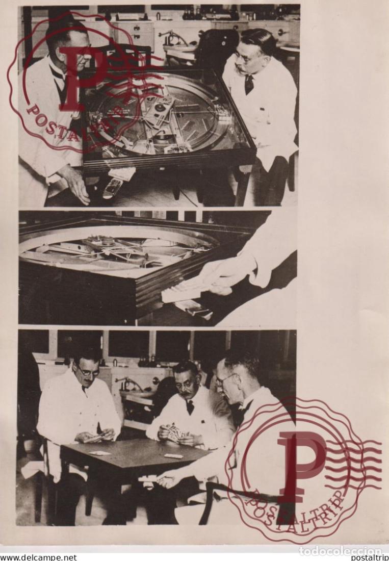 Fotografia antica: TABLE A JEU JEU DE CARTE 18*13CM