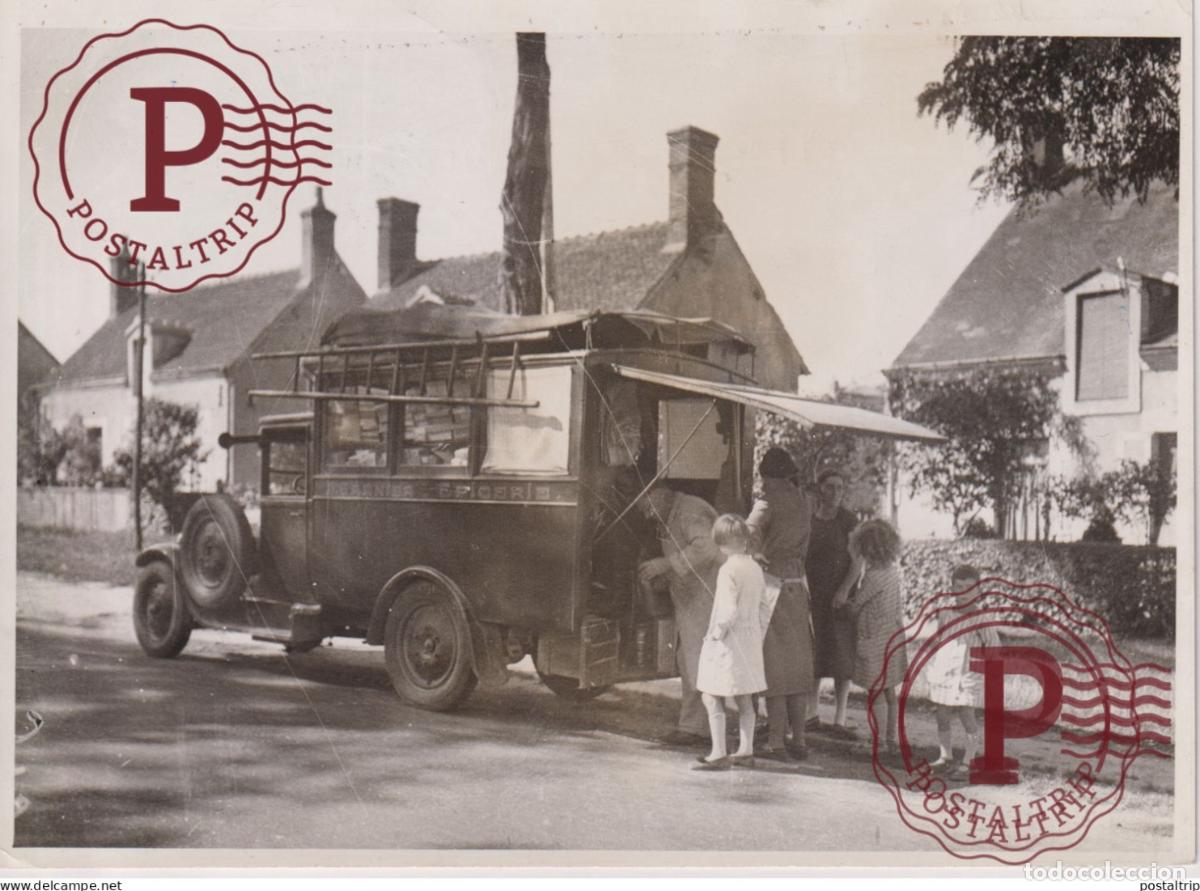 Fotografia antica: PETIT METIERS EPICIER AMBULANT 18*13CM Francia