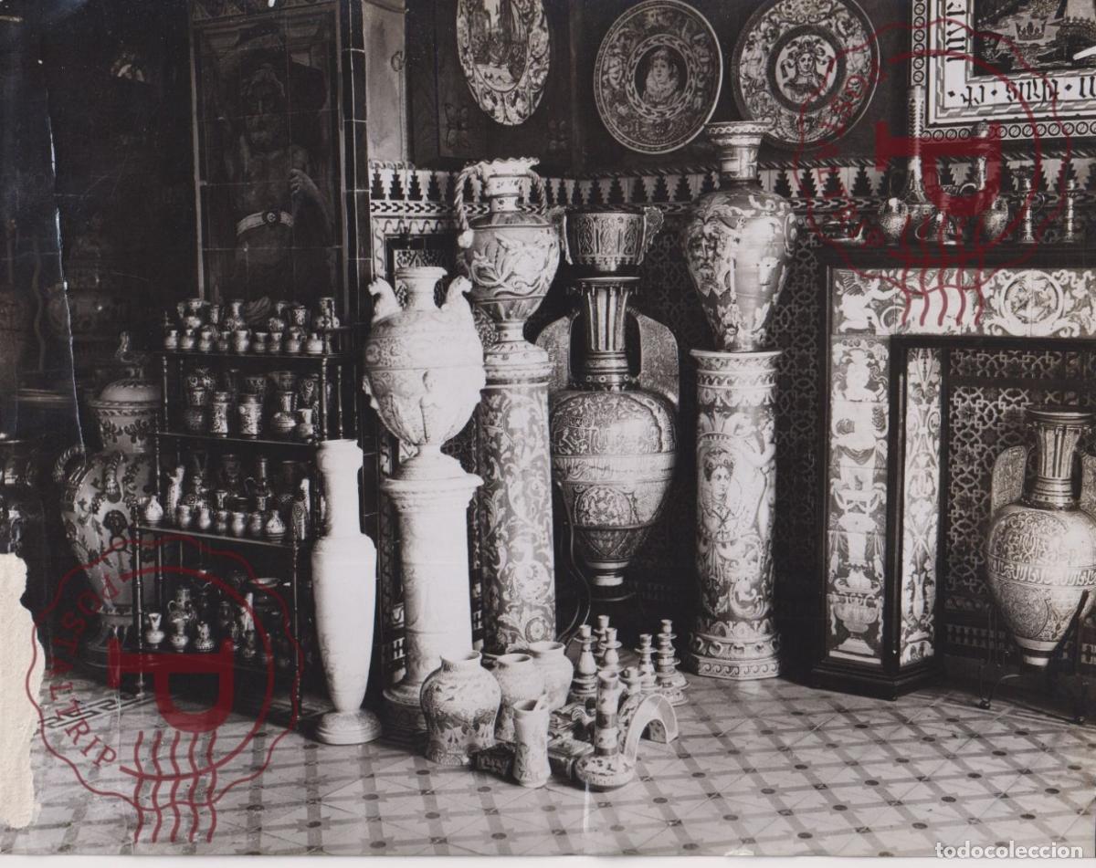 Fotografia antiga: ESPA&Ntilde;A. SPAIN. SEVILLA. ALFARERIA MANUEL CORBUTO. ALFARERO. ARTESANO. POTTERY. 21.5X17CM