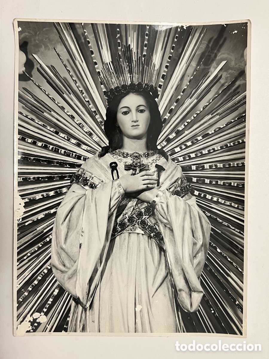 Photographie ancienne: Inmaculada Concepci&oacute;n o Virgen Milagrosa.. atribuida a Venancio Marco.. ? YECLA (1871-1936)