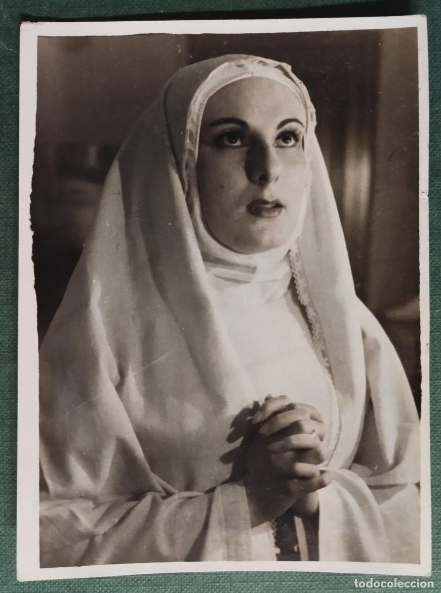 Fotografia antiga: FOTO TEATRO PERSONAJE INES DE LA OBRA JUAN TENORIO BARCELONA