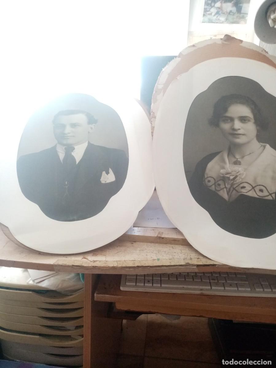 Fotograf&iacute;a antigua: PAREJA DE FOTOS MEDIDA 33 x49 FOTOS M- MARTIN RONDA 1921