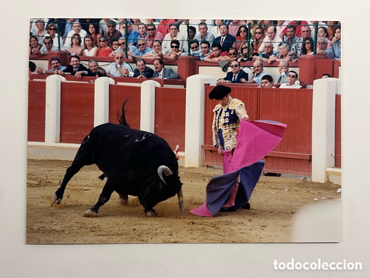 Fotograf&iacute;a antigua: TOROS. Torero EL JOSELITO Pase Natural &hellip; (a.2000) Medidas: 15 x 21 cm.,
