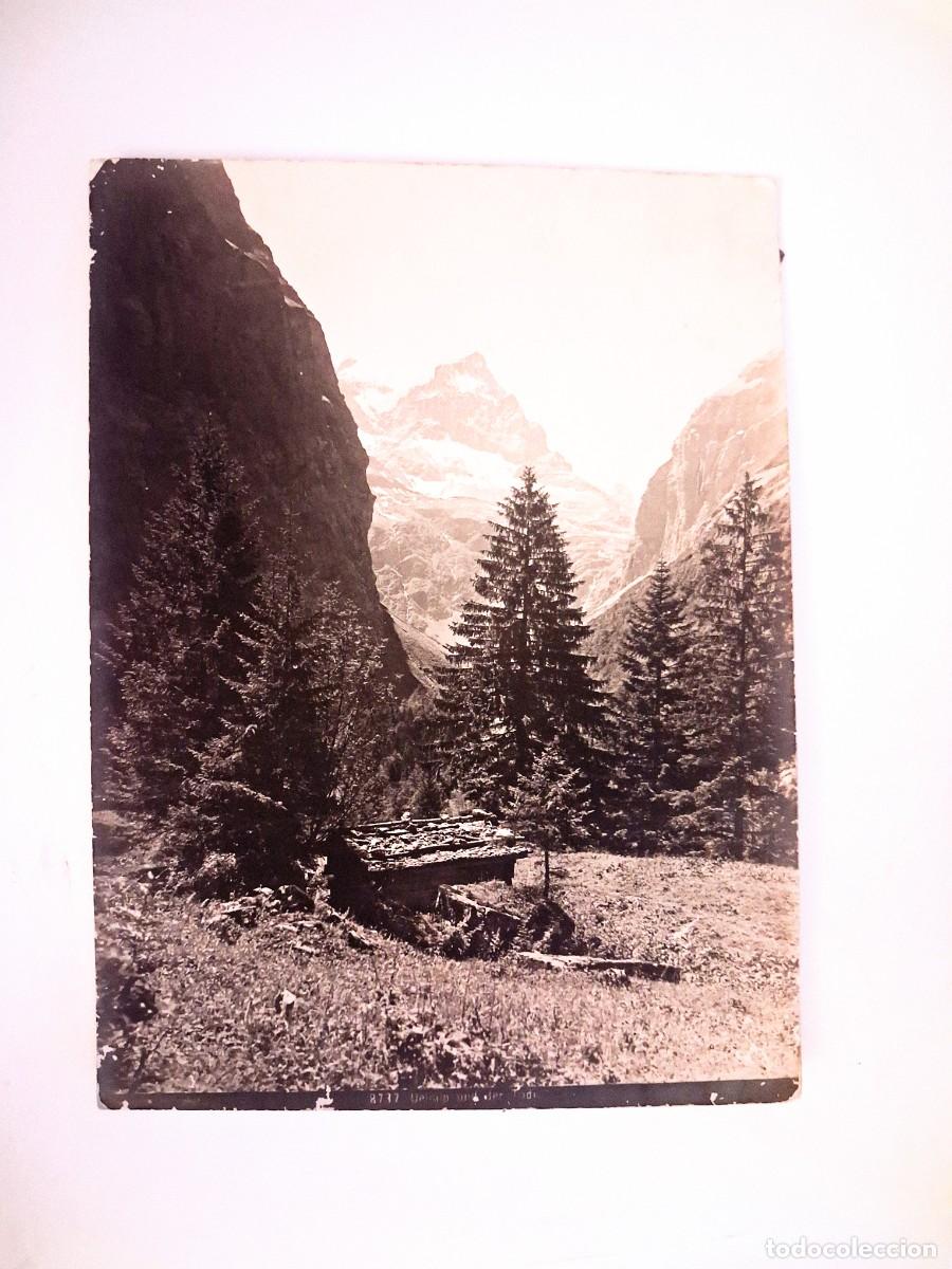 Fotograf&iacute;a antigua: Fotografia antigua, Uelialp y el Todi, los Alpes, Suiza