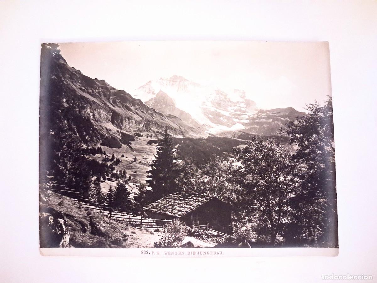 Fotograf&iacute;a antigua: Fotografia antigua, Wengen die Jungfrau, Suiza