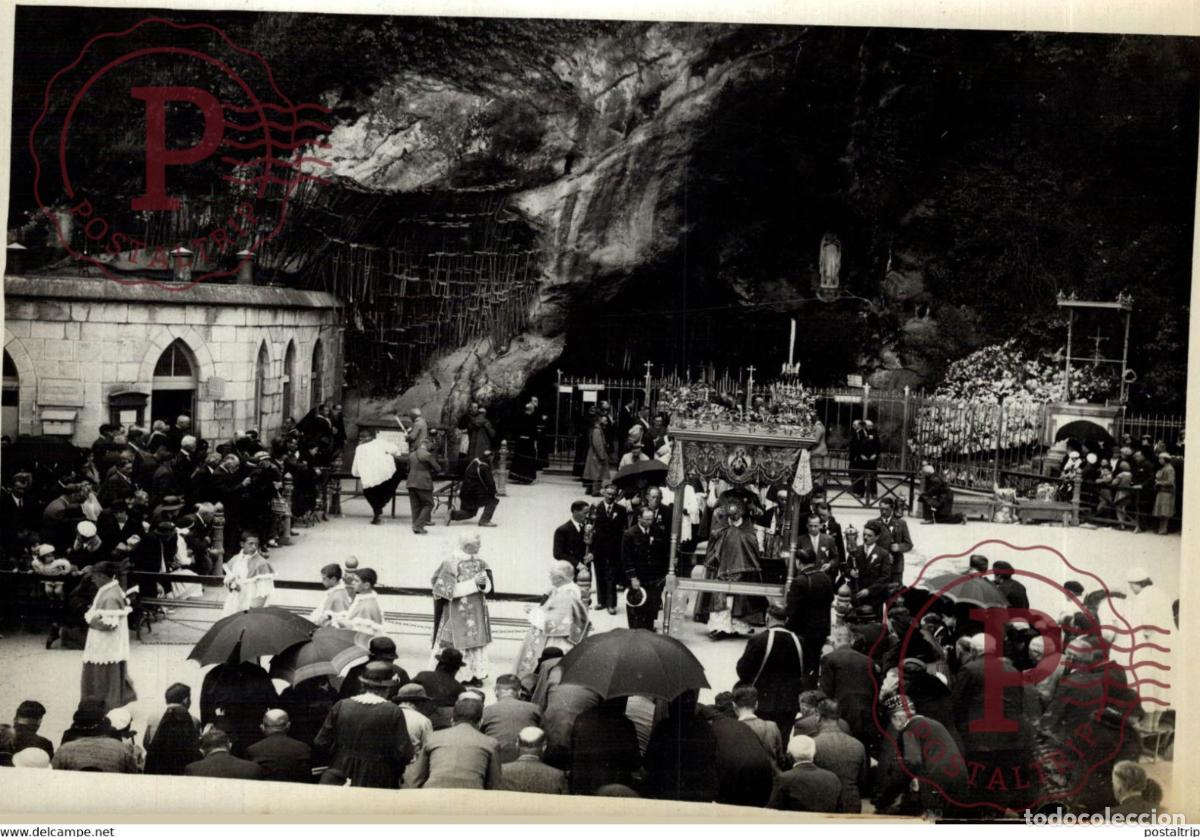 Alte Fotografie: PELERINAGE A LOURDES 18*13CM Photo Meurisse Paris collectionmeurisse