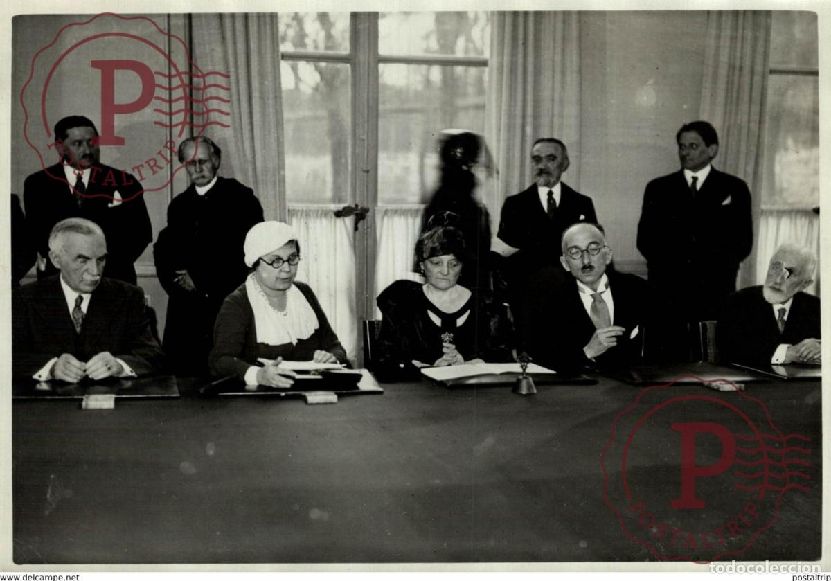 Fotograf&iacute;a antigua: MADAME LEBRUN A LA SOCIETE DES GENS DE LETTRES 18*13CM Photo Meurisse Paris collectionmeurisse