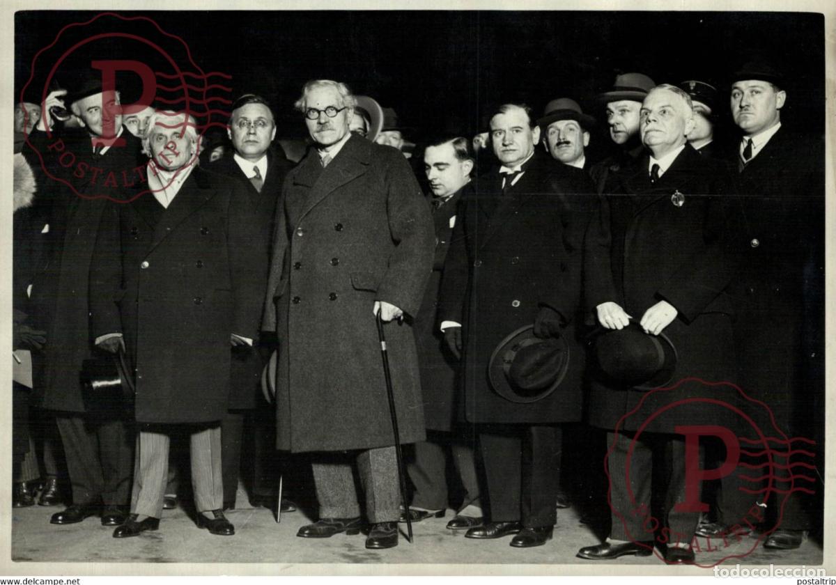 Fotograf&iacute;a antigua: GARE DU NORD ARRIVEE DE MR MAC DONALD VENANT DE LONDRES 18*13CM Photo Meurisse Paris collectionmeur