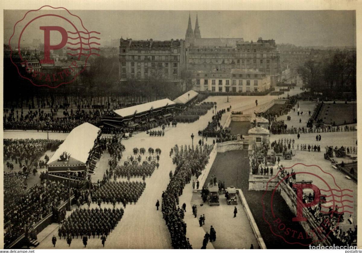 Fotograf&iacute;a antigua: OBSEQUES DE M MAGINOT REVIGNY??? VUE GENERALE 18*13CM Photo Meurisse Paris collectionmeurisse