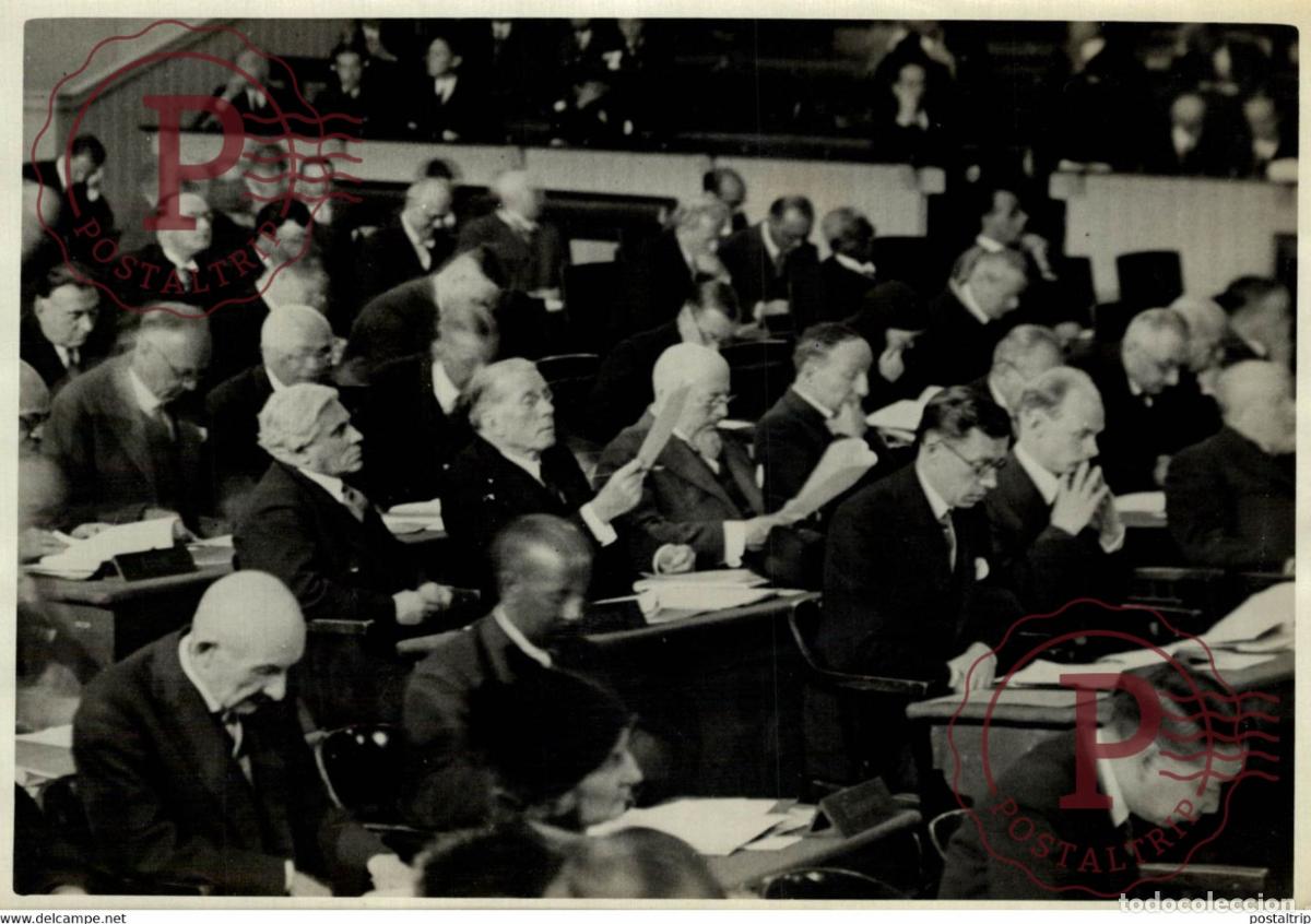 Fotograf&iacute;a antigua: GENEVE LA DELEGATION FRANCAISE 18*13CM Photo Meurisse Paris collectionmeurisse