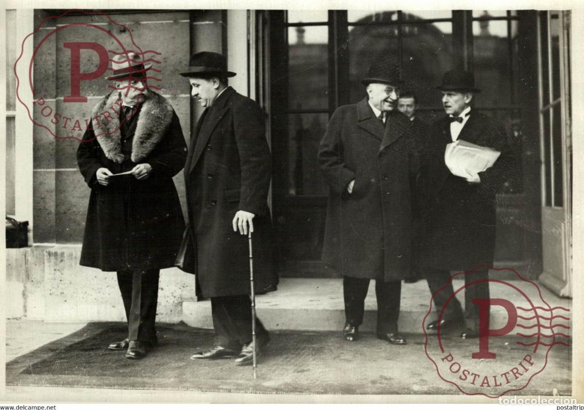 Fotograf&iacute;a antigua: CONSEIL DES MINISTRES MARIN RIVOLLET GERMAIN MARTIN PIETRIE 18*13CM Photo Meurisse Paris collectionm