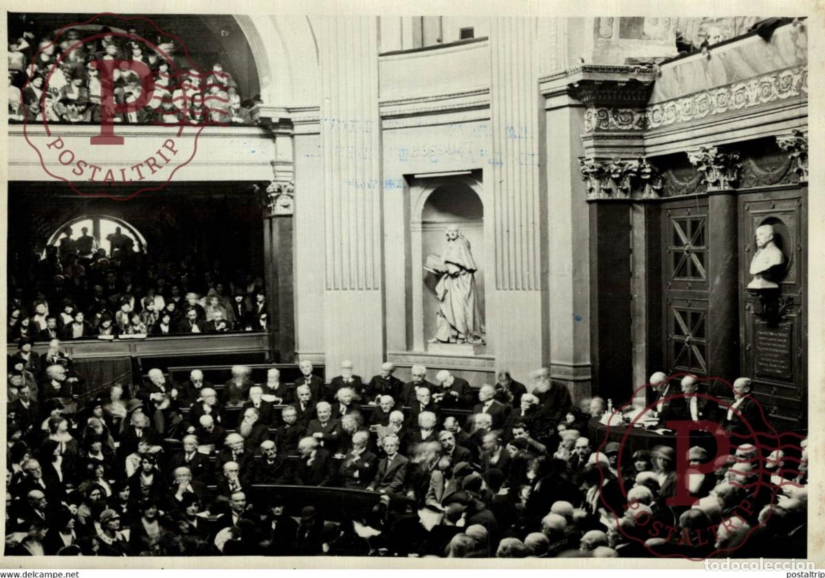 Fotograf&iacute;a antigua: ACADEMIE DES BEAUX ARTS LA SEANCE PUBLIQUE ANNUELLE 18*13CM Photo Meurisse Paris collectionmeurisse