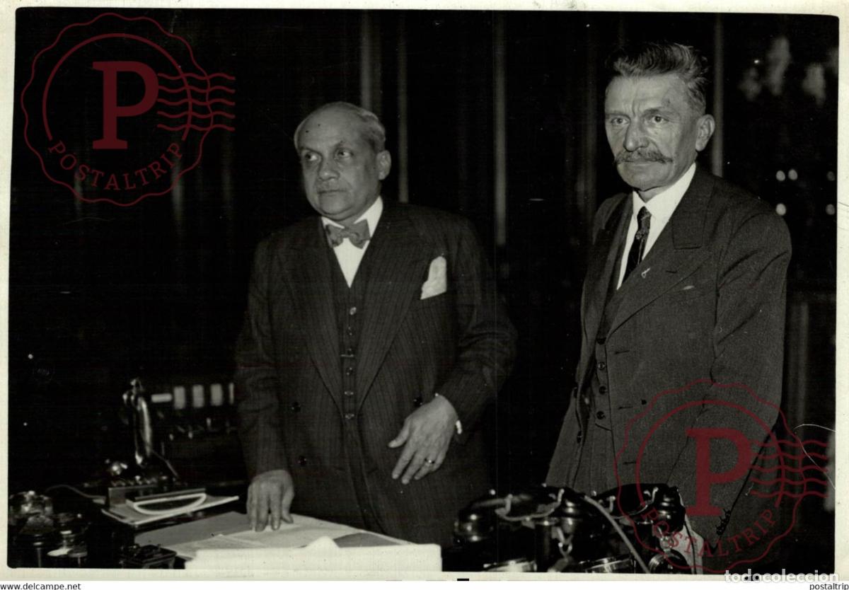 Fotograf&iacute;a antigua: AU MINISTERE DE LA JUSTICE M LEMERY MINISTRE PERNOT 18*13CM Photo Meurisse Paris collectionmeuriss