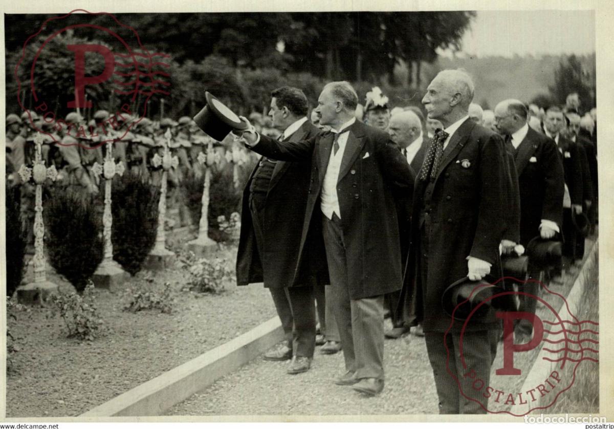 Fotograf&iacute;a antigua: LE PRESIDENT DA REPUBLIQUE A METZ 18*13CM Photo Meurisse Paris collectionmeurisse