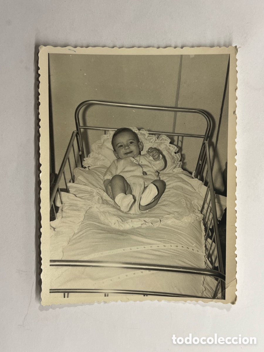 Fotograf&iacute;a antigua: EL BEB&Eacute; DE MALIA&Ntilde;O.., (Santander) Foto Dopazo&hellip;. (a.1968) Med&iacute;das: 9 x 11 cm.,