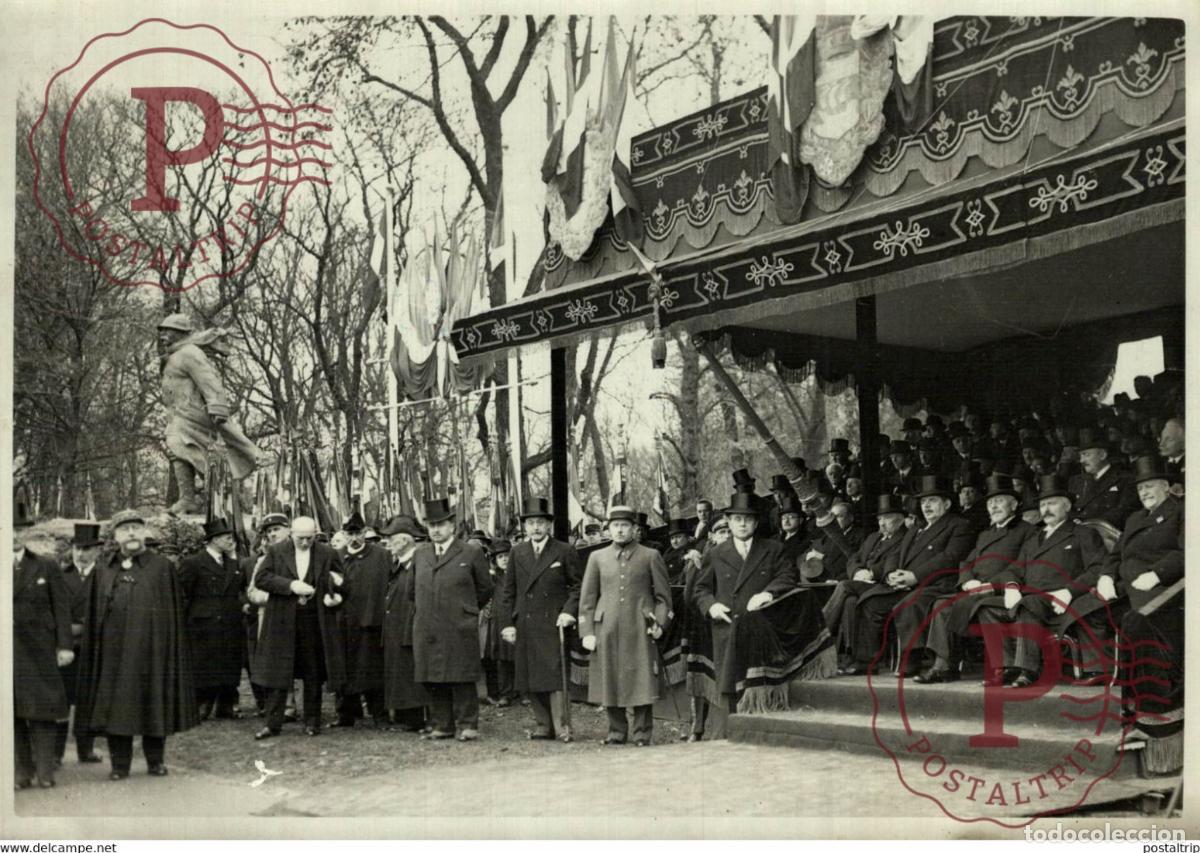 Antique Photography: MONUMENT CLEMENCEAU CHAMPS ELYSEE PRESIDENT DE LA REPUBLIQUE 18*13CM Photo Meurisse Paris collecti