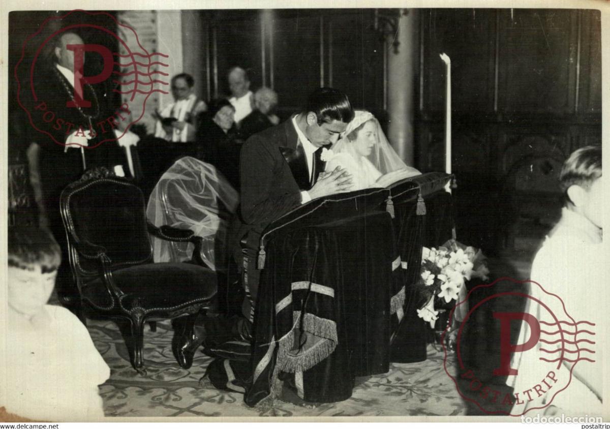 Fotografia antica: Paris Di Paco Salvati Wedding Immacul&eacute;e EGLISE IMMACULE 18*13CM Photo Meurisse Paris collectionmeuri