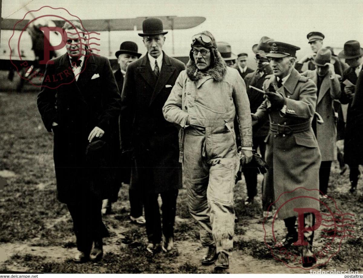Fotografia antica: DE LONDRES PAR AVION ANGLAIS AMBASSADE 17*12CM Photo Meurisse Paris collectionmeurisse AVION
