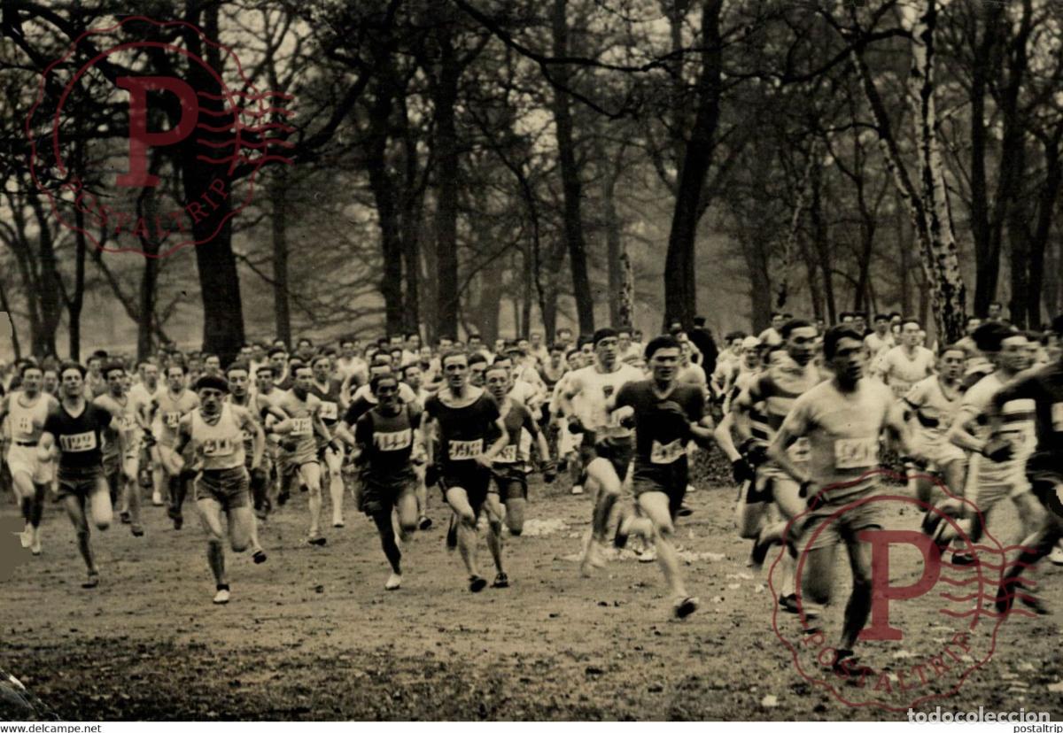 Alte Fotografie: AU BOIS DE BOULOGNE LE CROSS DES AS 17*12CM Photo Meurisse Paris collectionmeurisse