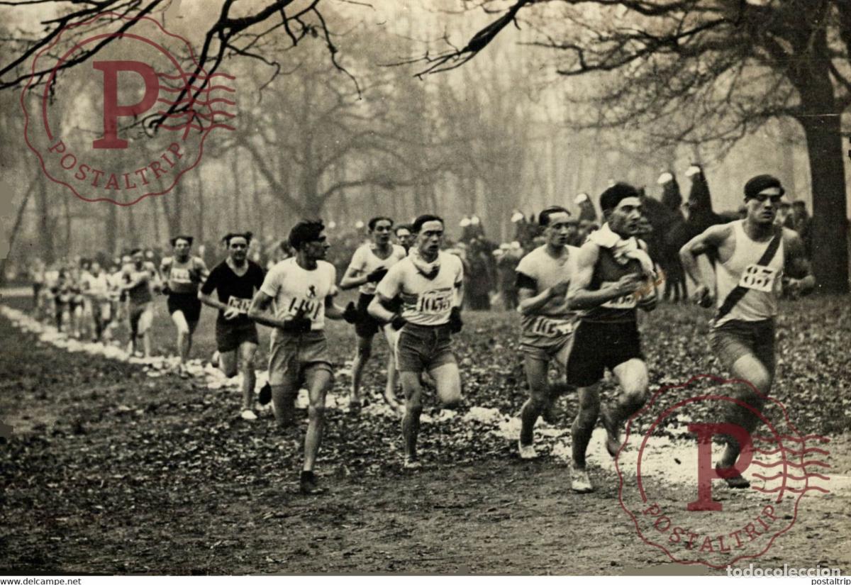 Alte Fotografie: LE CROSS DES JEUNES AU BOIS DE BOULOGNE 17*12CM Photo Meurisse Paris collectionmeurisse