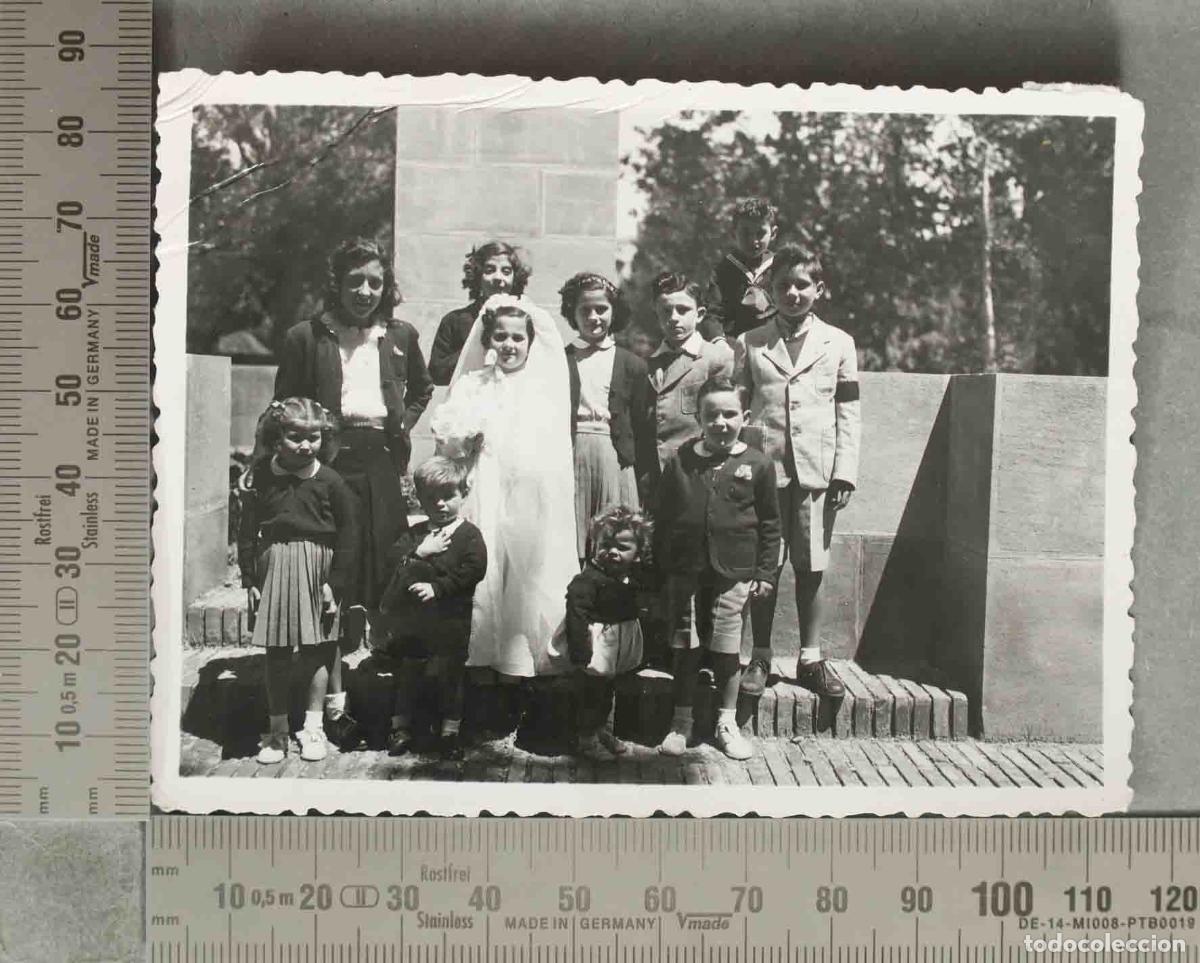 Fotografia antiga: FOTOGRAFIA. Comuni&oacute;n de ni&ntilde;os. HACIA 1960
