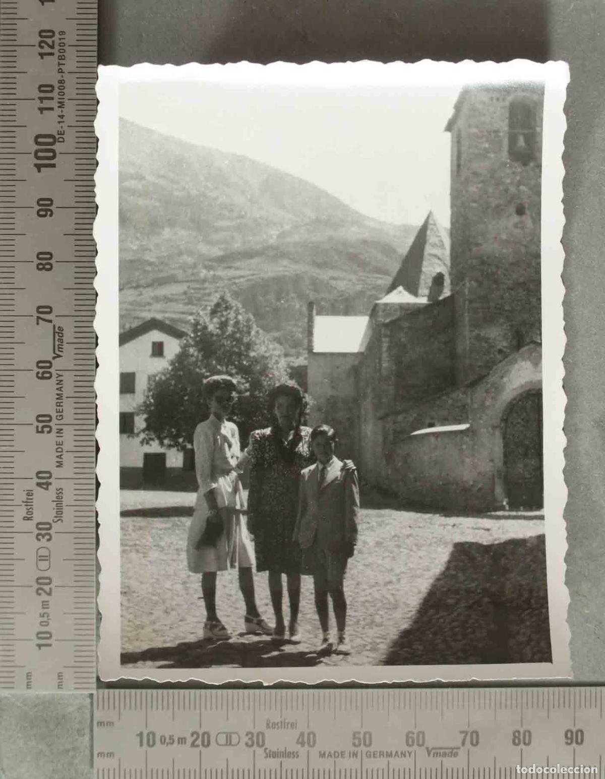 Fotograf&iacute;a antigua: FOTOGRAFIA. VISTA PUEBLO VALLE DE ARA O PIRINEO HACIA 1950